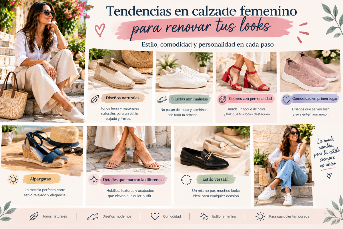 Tendencias en calzado femenino que pueden transformar tus looks
