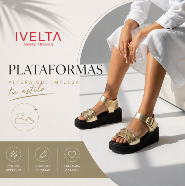Plataformas cómodas y elegantes para mujer