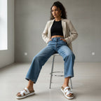 Plataforma Elysa Blanco Minimalista - Estilo Elegante
