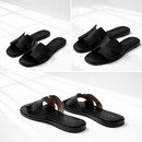 sandalia polar h confort premium diseño icónico color negro par completo
