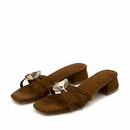 Sandalias tacon 4cm mujer minimalistas | Atenea elegante