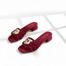 Sandalias tacon 4cm mujer minimalistas | Atenea elegante