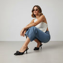 Zapatilla Coquette Charol Brillante con Moño Elegante