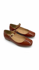 Zapatillas Mary Jane de Charol Estilo Ballerina Brillante diseño clásico con correa ajustable