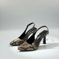 zapatillas tacón 7cm animal print mujer modelo elegante