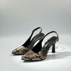 zapatillas tacón 7cm animal print mujer modelo elegante