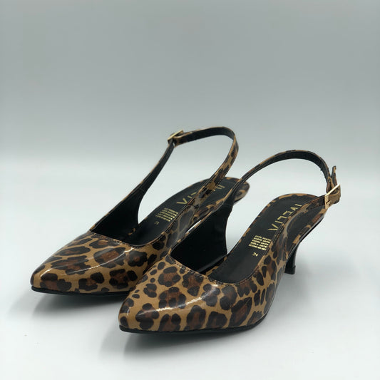 Zapatilla Leopardo tacon bajo