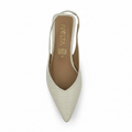 flats linea acabado drilo artesanal color beige vista superior