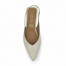 flats linea acabado drilo artesanal color beige vista superior