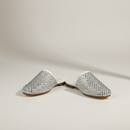 clog glitz sueco brillo confort premium par de zapatos detalle frontal