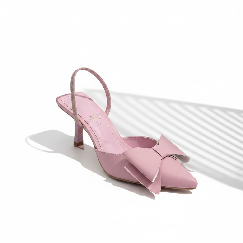 Zapatilla Juliette con Moño – Tacón 5 cm